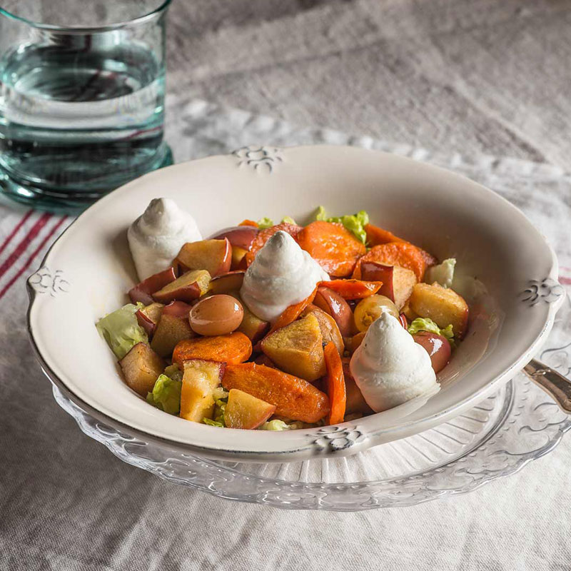 Ensaladadequesodecabra A La Plancha El Aderezo